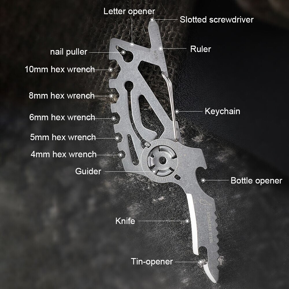 Card Folding Knife Multi Function Purpose Tool Escape Survival Best Backpacking