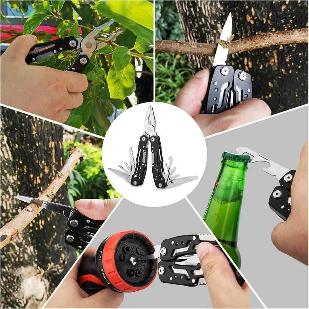 15 in 1 Multi Tool Kit Pliers Pocket Knife Folding Screwdriver Multi-functional