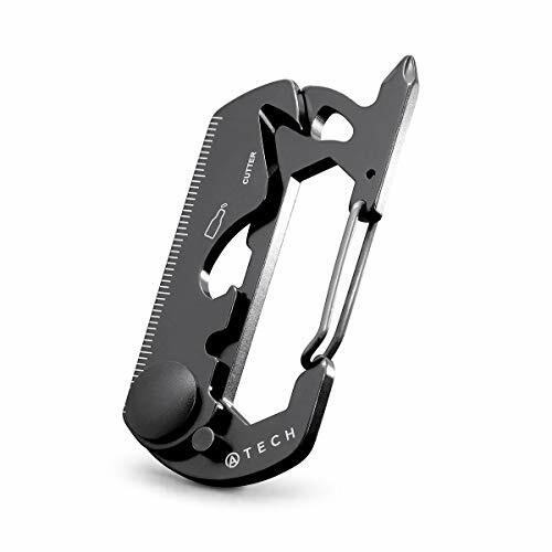 10-in-1 The Original Multifunction Tool Keychain EDC Carabiner, Bottle Opener