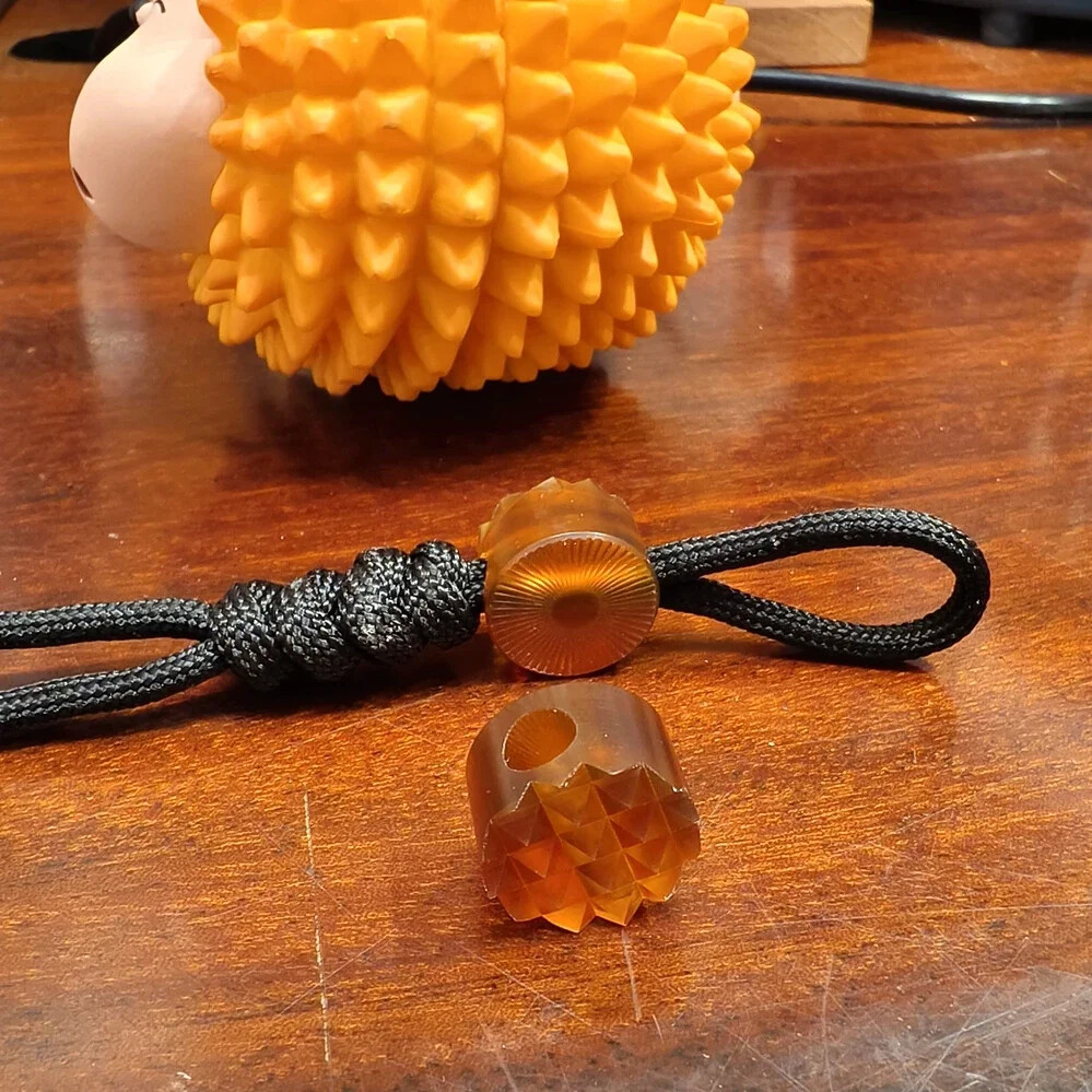 EDC Titanium Alloy Ultem PEI Beads A Kinife Pendant Paracord Outdoor Decorations