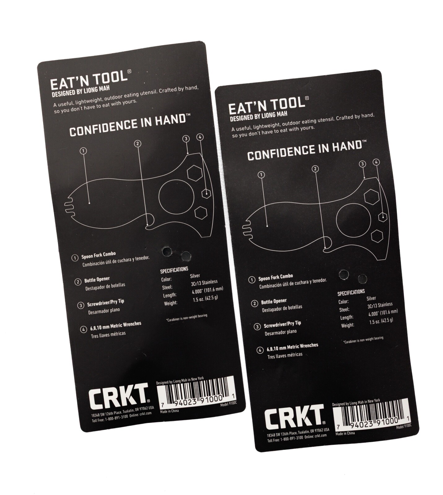 CRKT Eat’n Tool Outdoor Spork Multitool Stainless EDC Bottle Opener LOT of 2