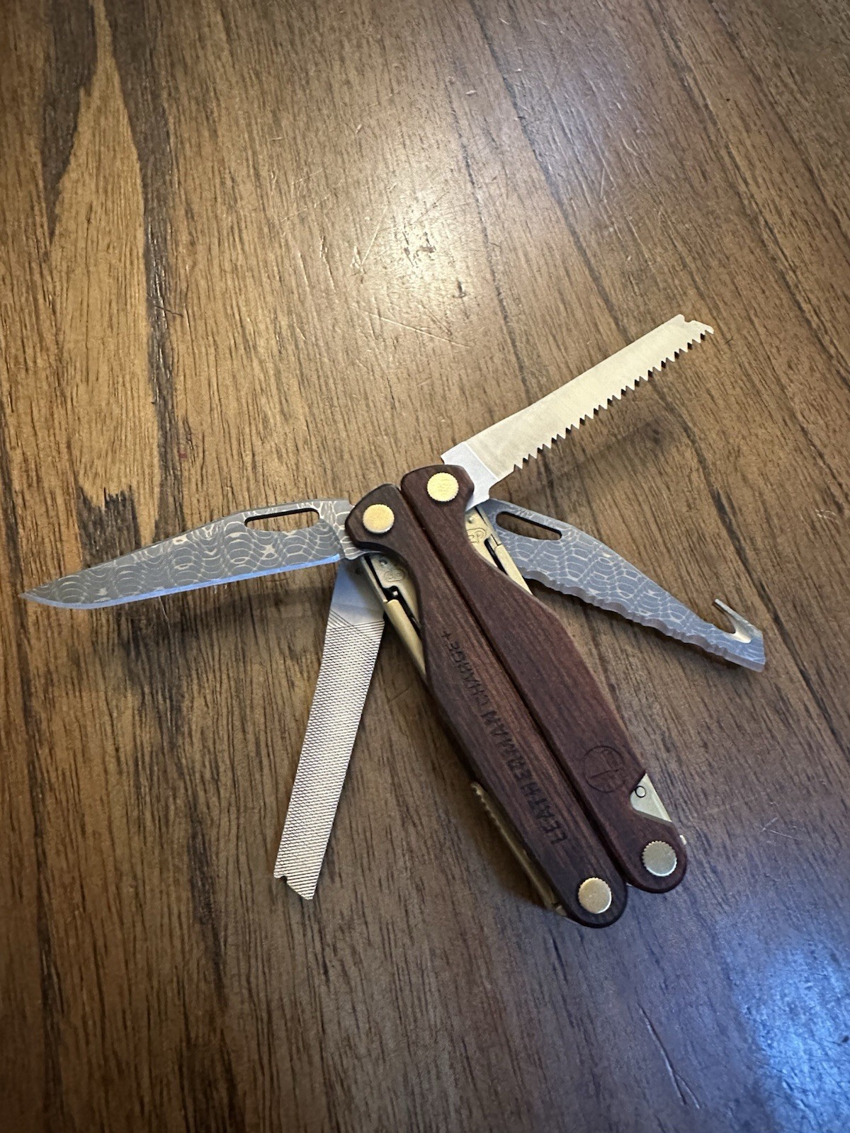 Leatherman Charge Plus Wood Damascus Rare 1 Of 300 Multitool Vintage 2019