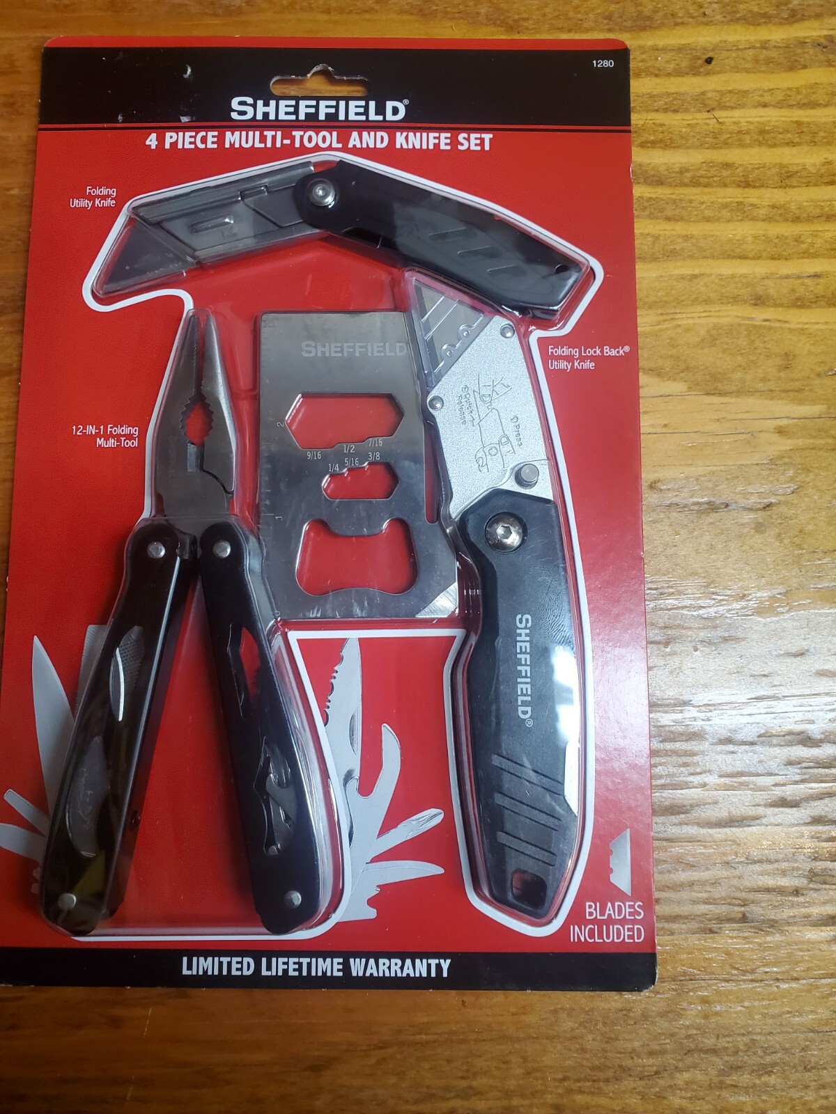 Sheffield 4 Piece Multi-tool And Knife Set Lifetime Warranty – 1280