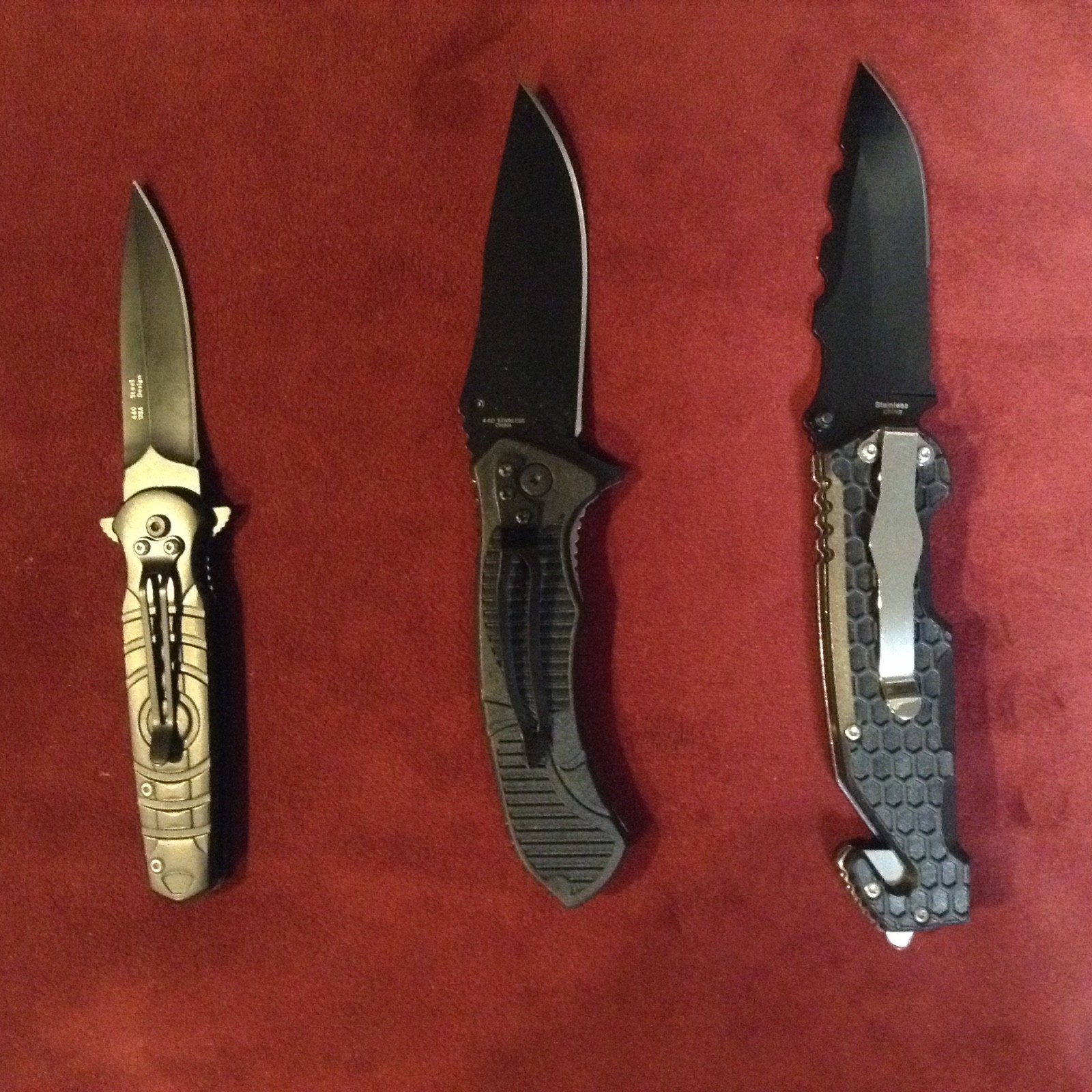 NEW TACTICAL KNIFES FOLDING HUNTING FISHING CAMPING ARCHERY SET LOT HIKING