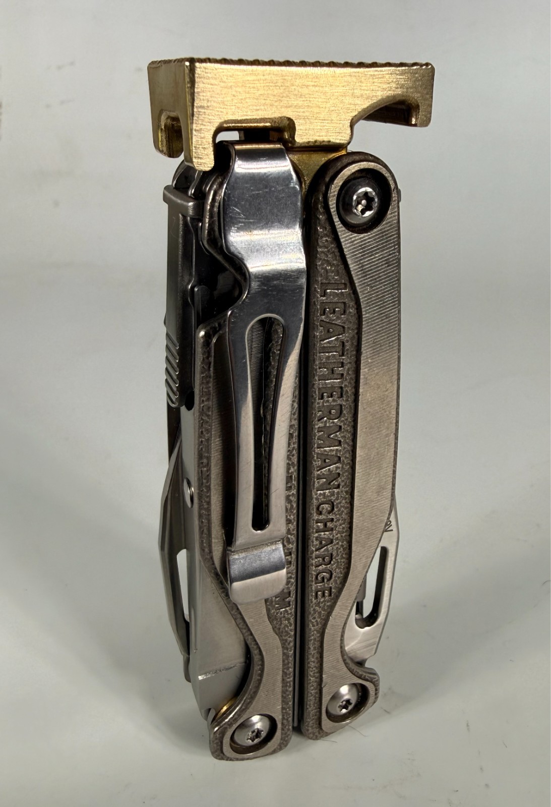 For Leatherman CHARGE,+ TT & TTI, BRASS Hammer Head ADD-ON, tactical, military