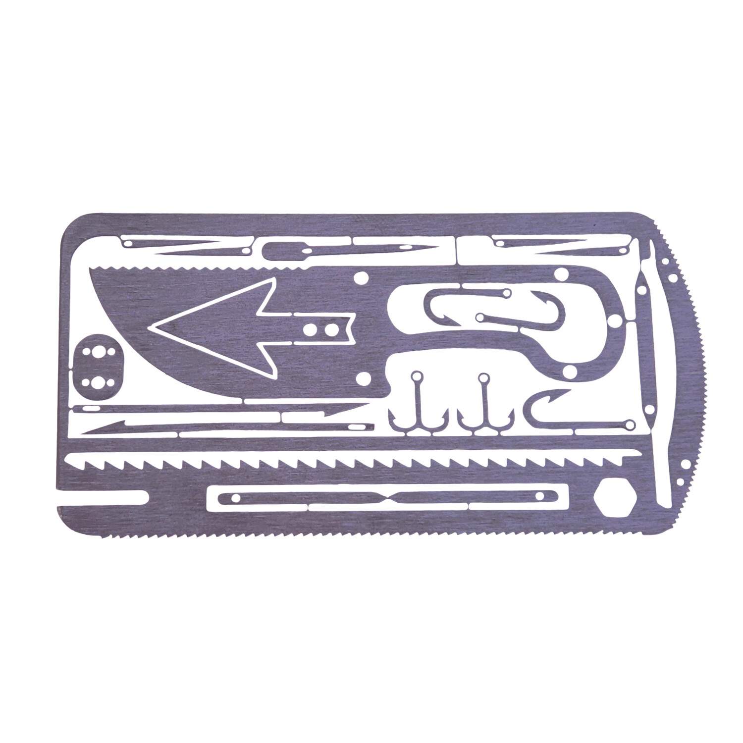 Sirius Survival 20-in-1 Fishing Multitool Survival Card – Wallet Survival Card