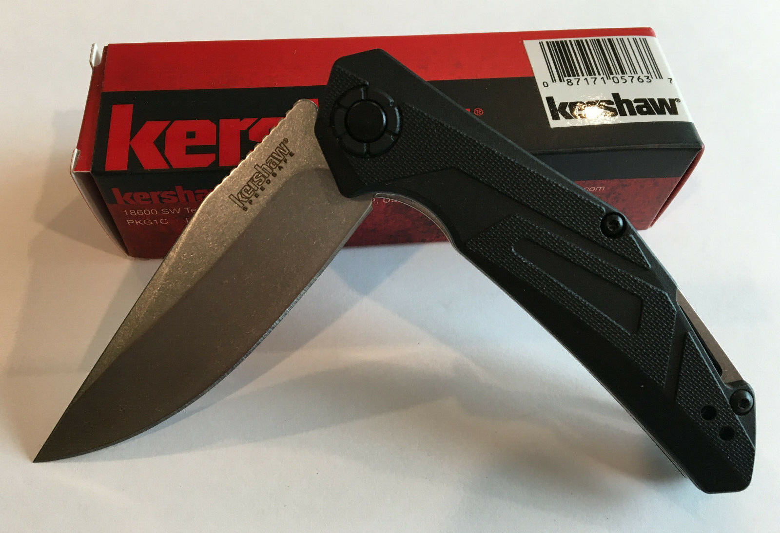 Kershaw Camshaft, 3″ Folding Knife/Assisted, Clip Point, Plain Edge, 1370