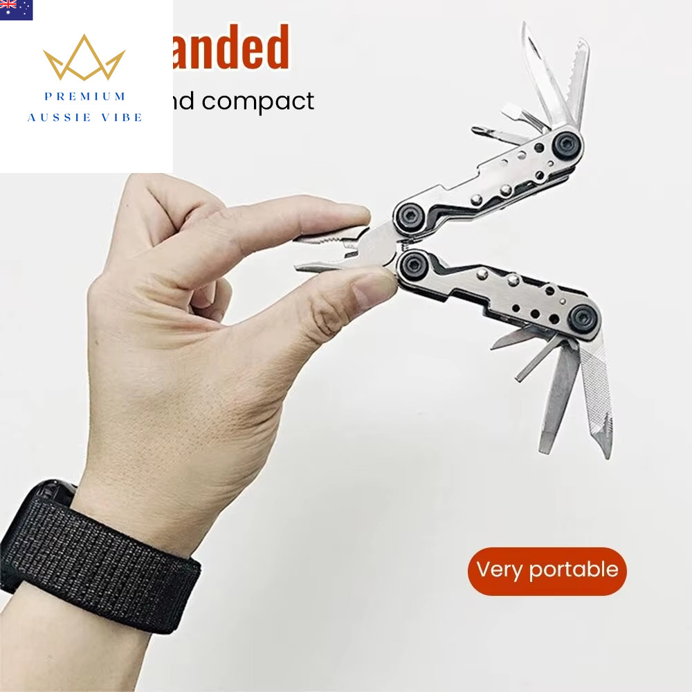 Stainless Steel Multi-Tool Pliers Outdoor Combination Knife Pliers Folding Porta