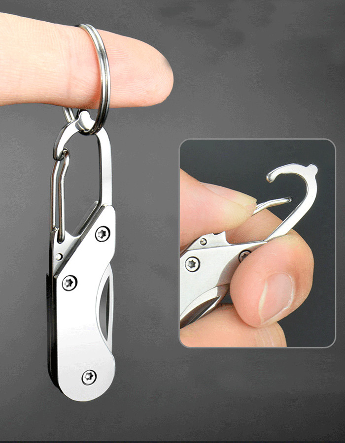 Mini Pocket Keychain Folding Blade Knife Outdoor Travel Camping EDC Knife