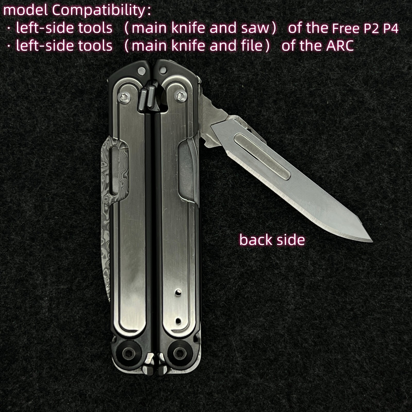 Scalpel Handle with Thumb Grip Fits Surgical Blades #60 For Leatherman P2 P4 ARC