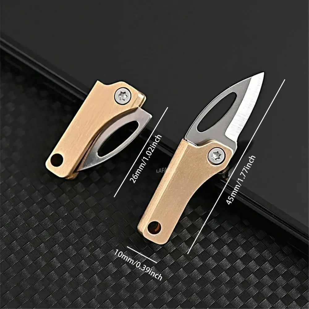 Mini EDC Knife 26mm Keychain Cutter Pocket Tool Micro Compact foldable magnetic