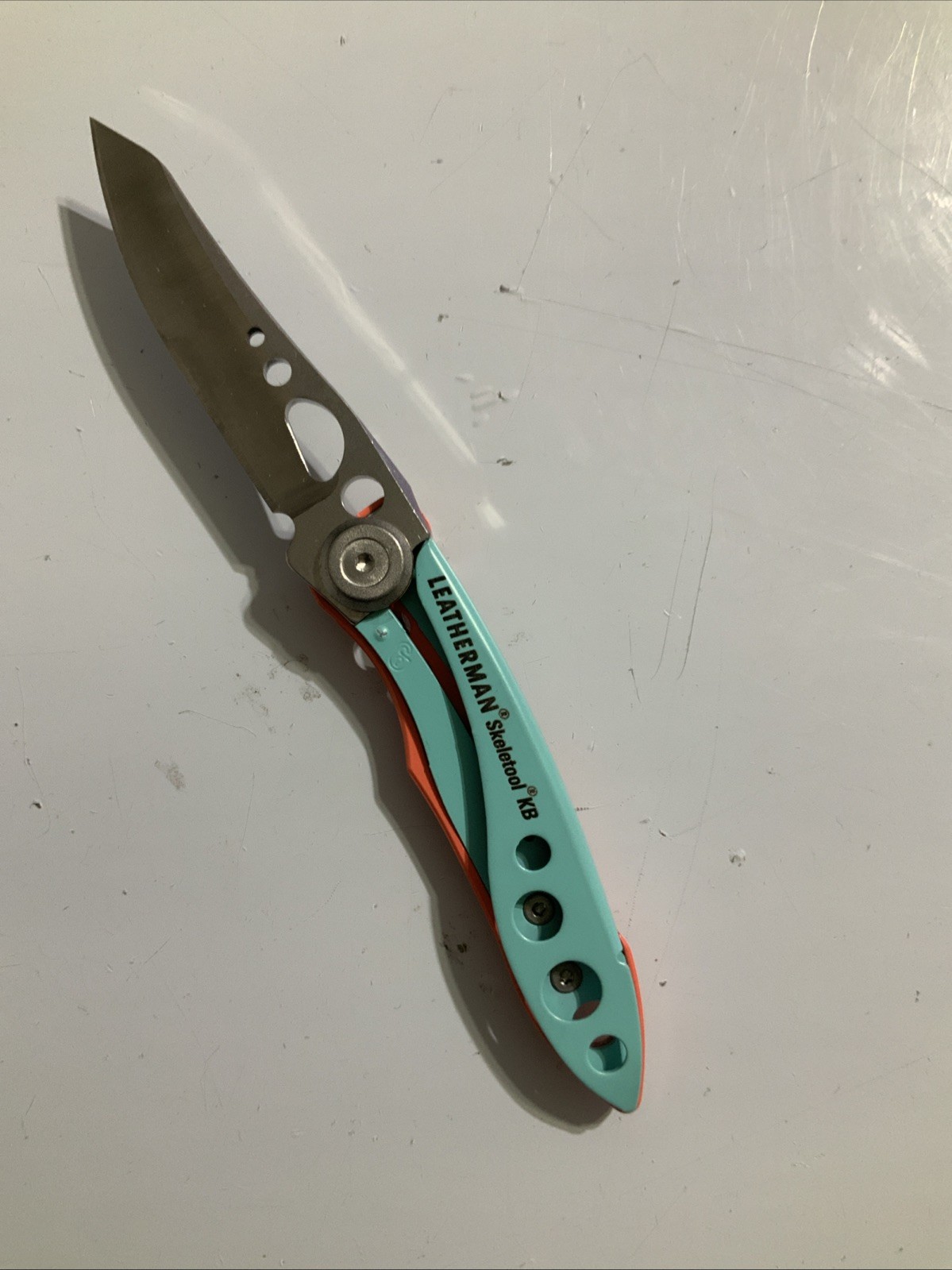 Leatherman Green Skeletool KB Pocket Knife w/ Bottle Opener