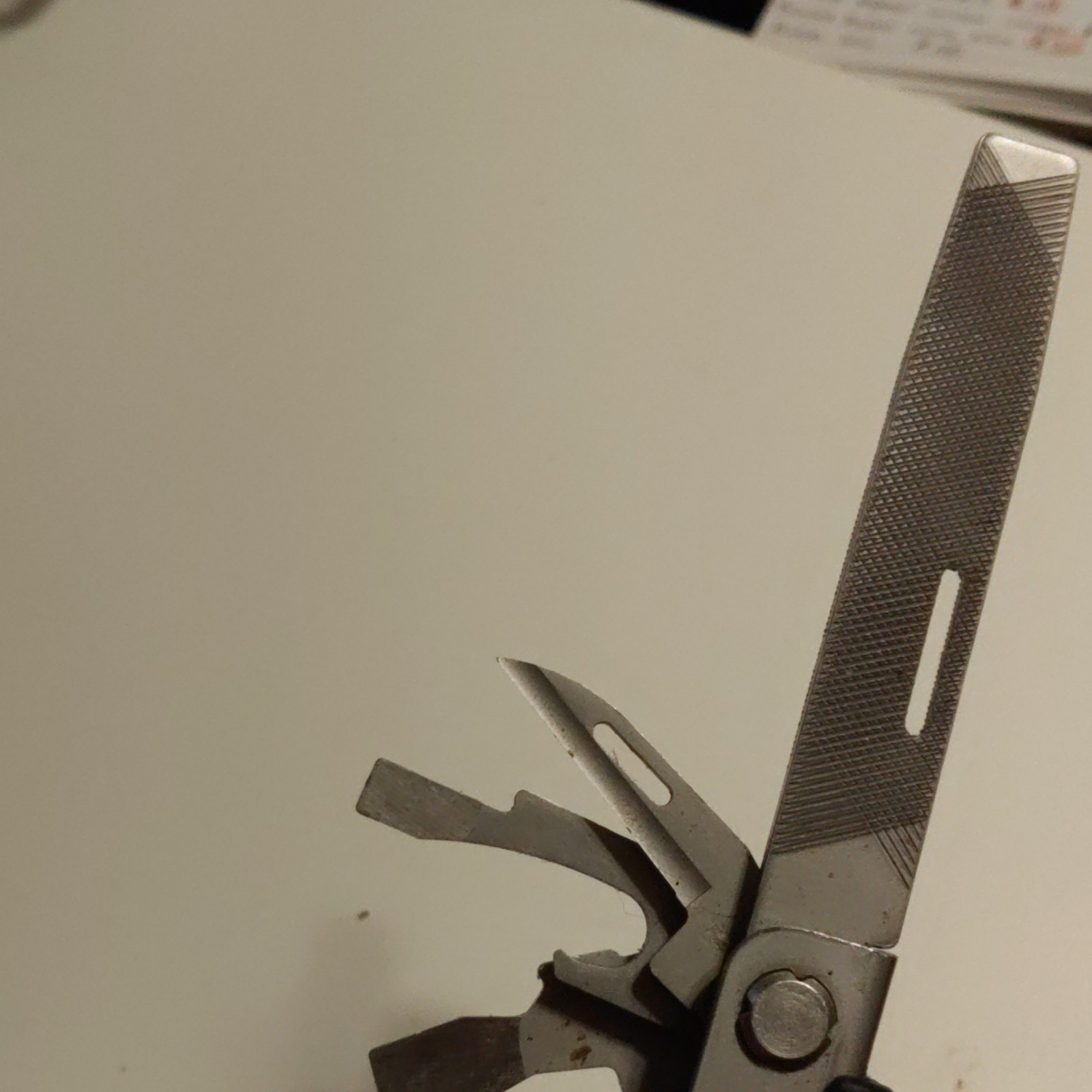 Gerber Multi-Tool Stainless Steel Silver Knife File Pliers Bottle Opener Ruler
