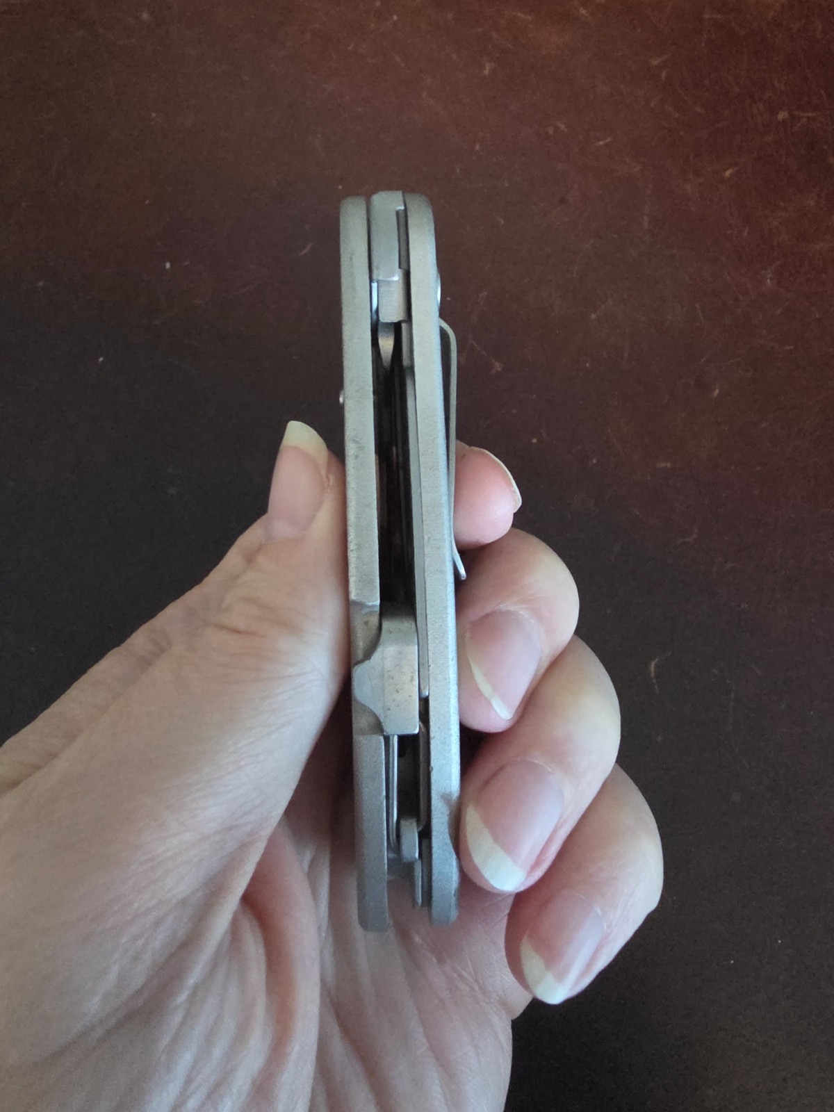 Leatherman C303 Combo Blade Liner-Lock W/Carabiner Folding Knife 067d
