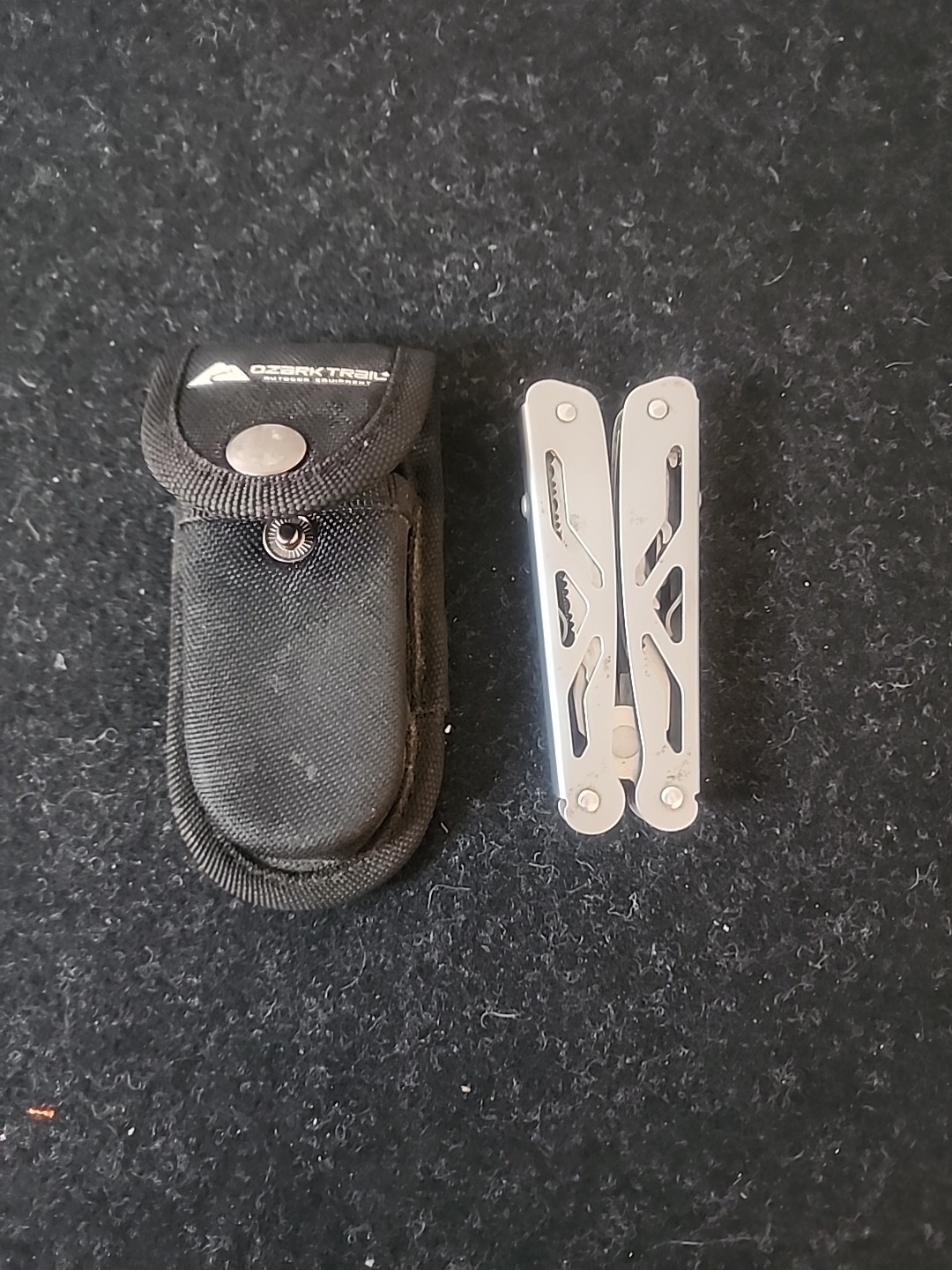 Ozark Trail Multi Tool Pliers Knife Screwdrivers w/ Nylon Belt Pouch