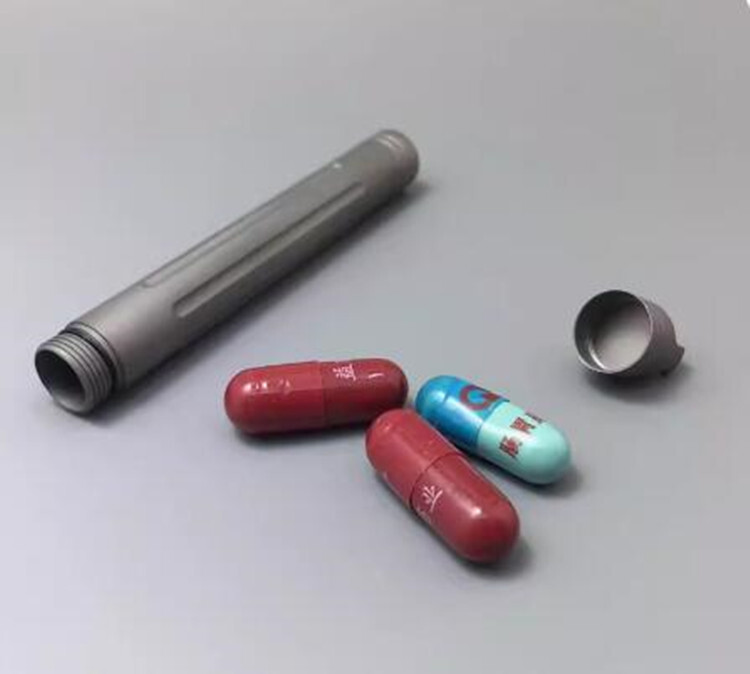Titanium Portable Outdoor Pill Capsula Case EDC Waterproof Storage Multi Tool