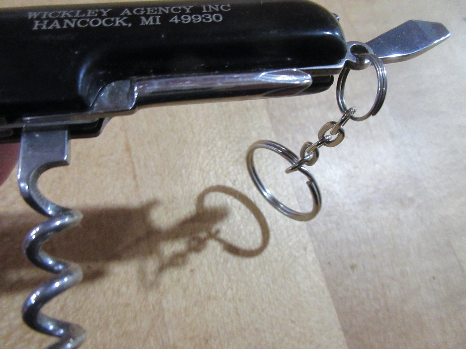 Folding multi tool Unbranded advertising Wickley Agency Hancock MI. (LKL)