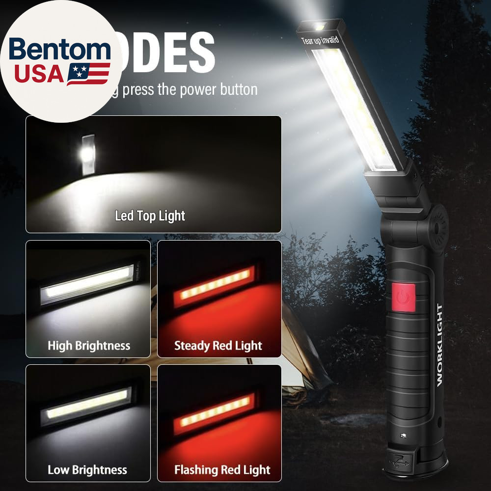 Tool Fathers Day Dad Gifts for Men Him Husband, LED Rechargeable Work Light for