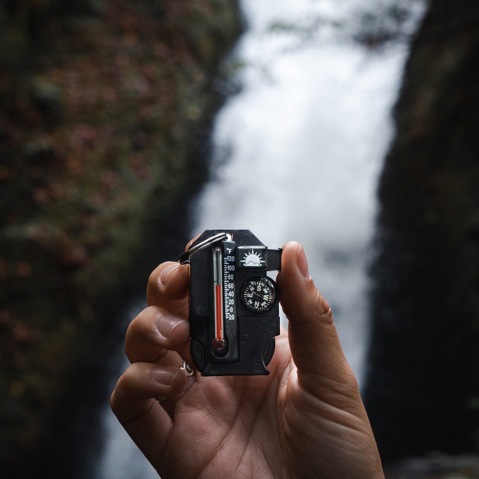Outsider – 4-in-1 Survival Multi-Tool | Compass, Thermometer, Whistle, and Fi…