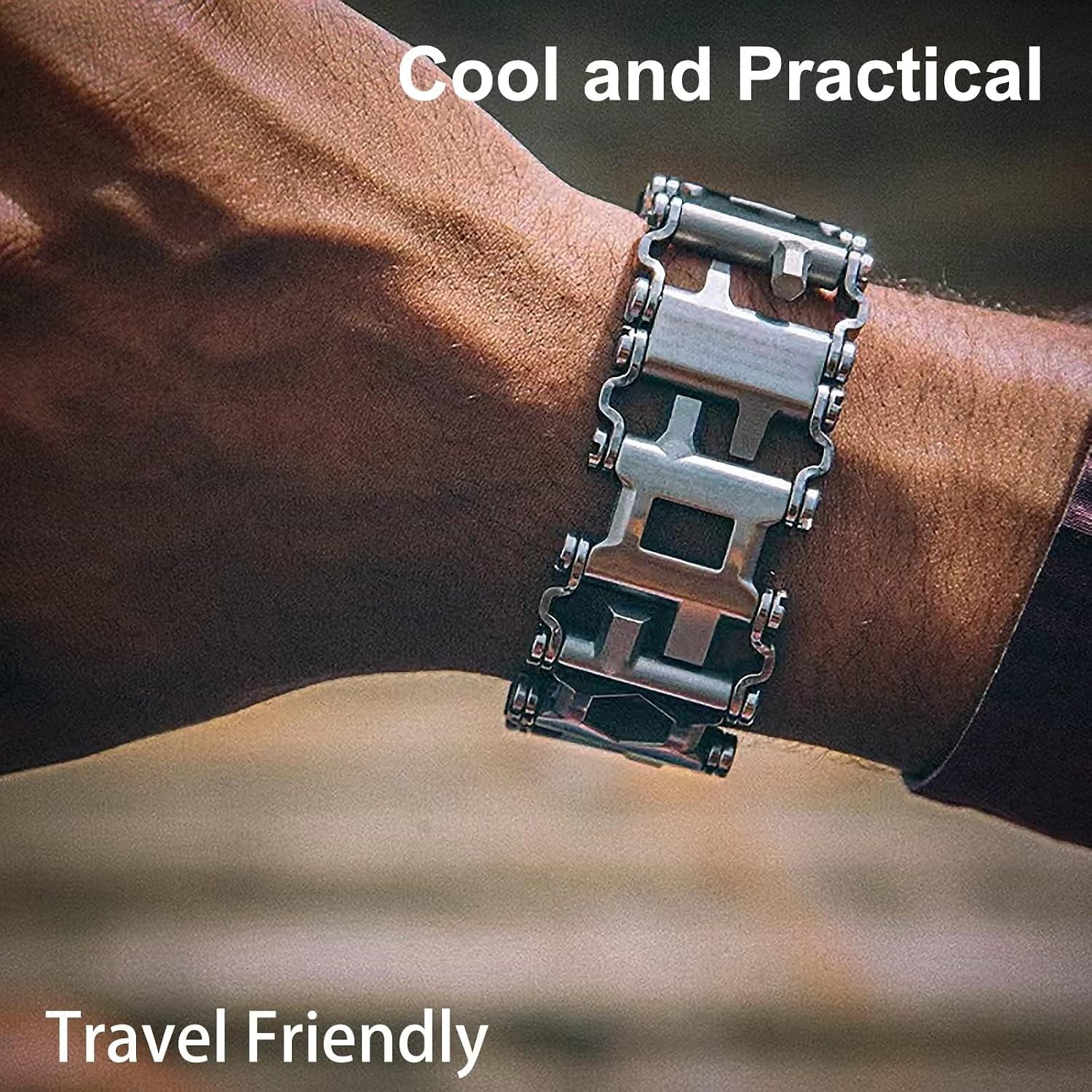 Multitool Bracelet 29 in 1 Tools Bracelet for Men and Women, Stainless Steel Mul
