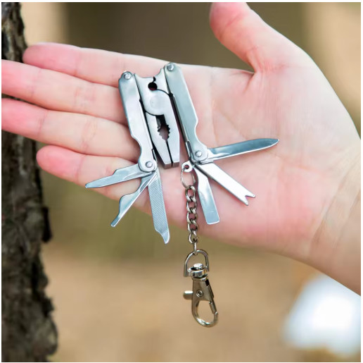 6 In 1 Multi Tool Pliers Stainless Steel Pocket Tool Safety Lock Wire Cutter
