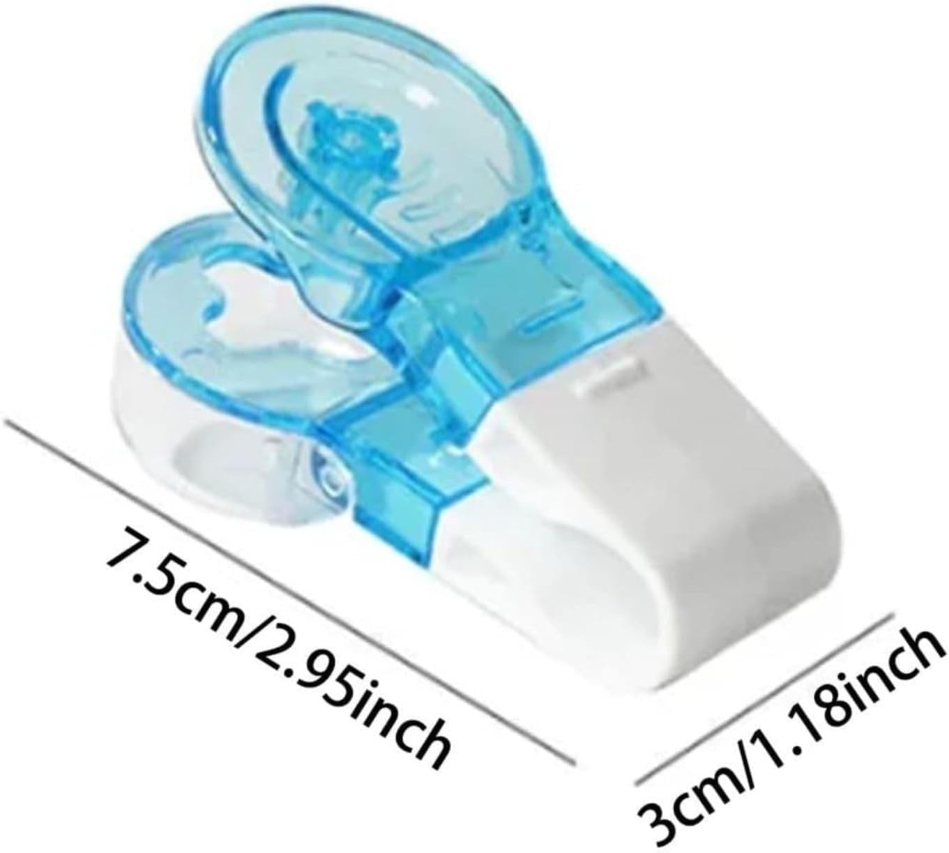 2 Pcs Blue Portable Pill Taker Remover, Blister Pack Opener Popper Assistance No