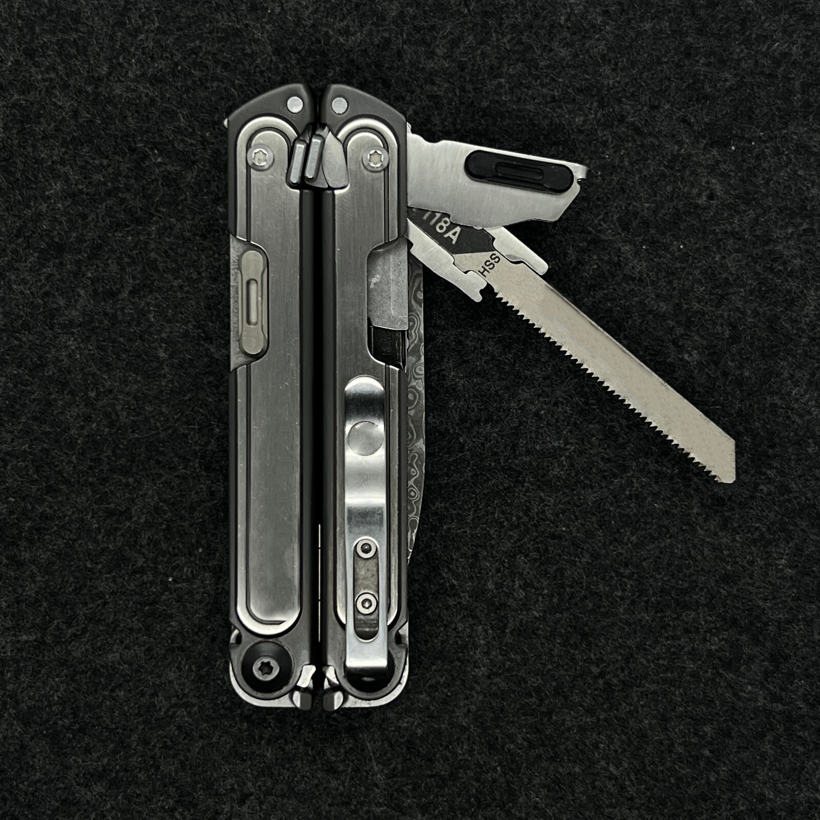 Stainless steel Saw T-Shank Holder with Thumb Grip for Leatherman Free P4 ARC