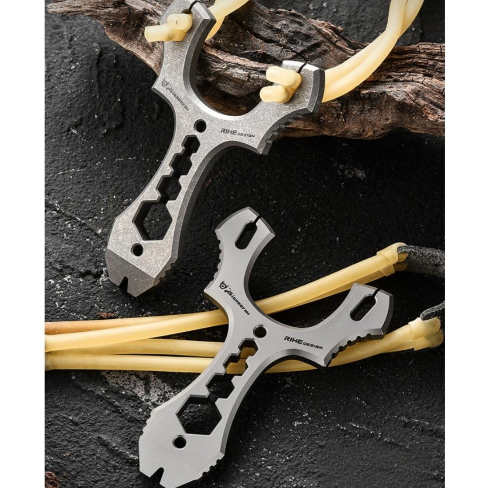 Titanium Alloy Slingshot EDC Multi Tool Outdoor Catapult Portable Lightweight
