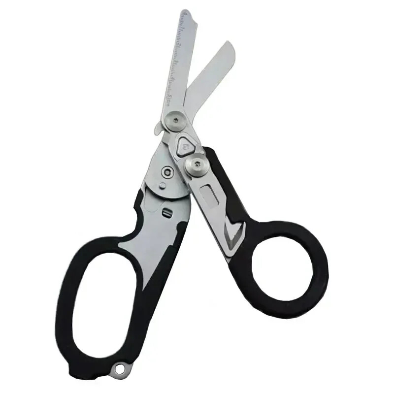 Tactical Multifunction Scissor Leatherman Raptors First Aid Folding Outdoor Surv