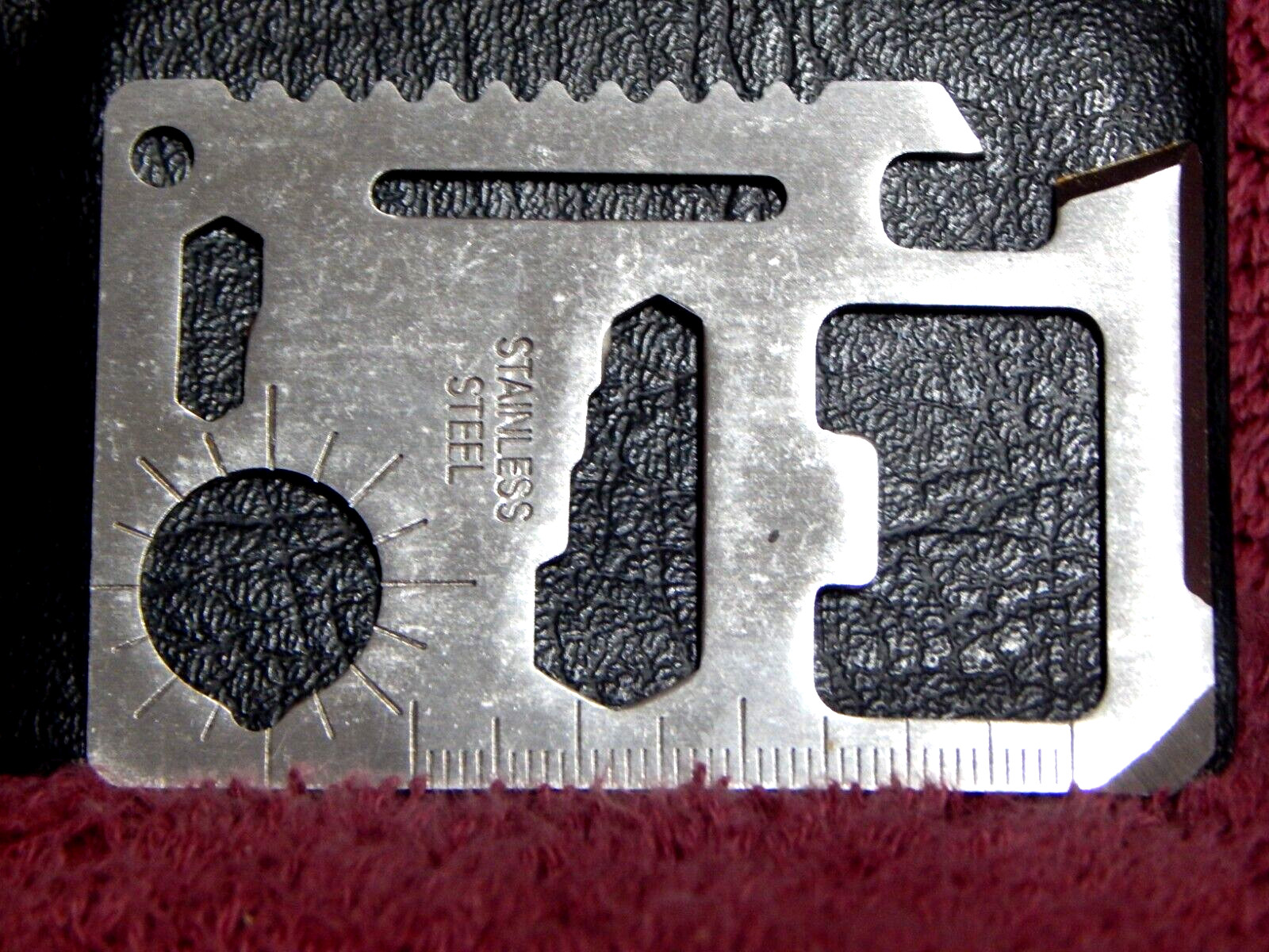 Multipurpose Pocket Survival Tool Stainless Steel + Case Instructions
