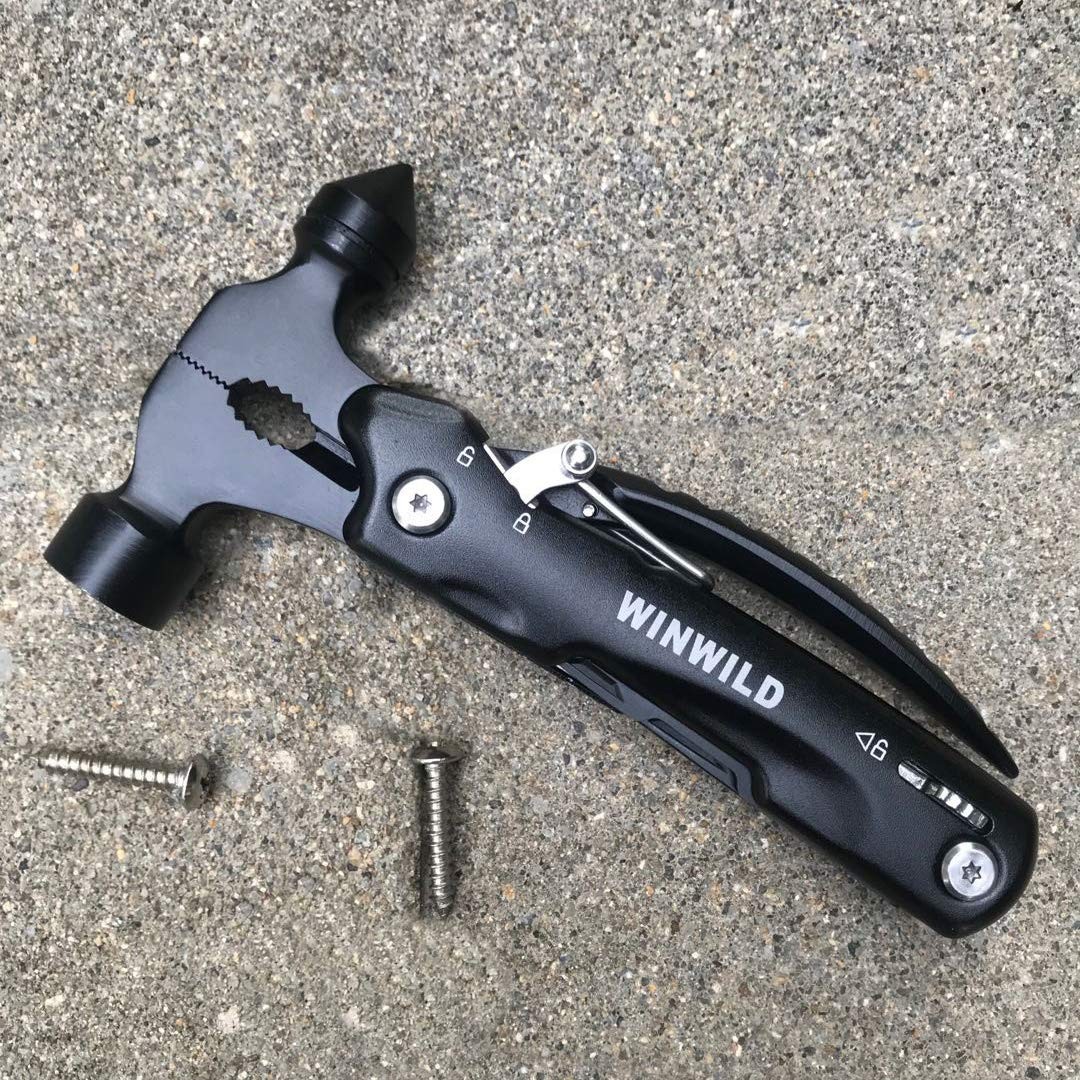 MultiTool Mini Emergency Hammer, Unique Christmas Gifts for Dad Men Women,…