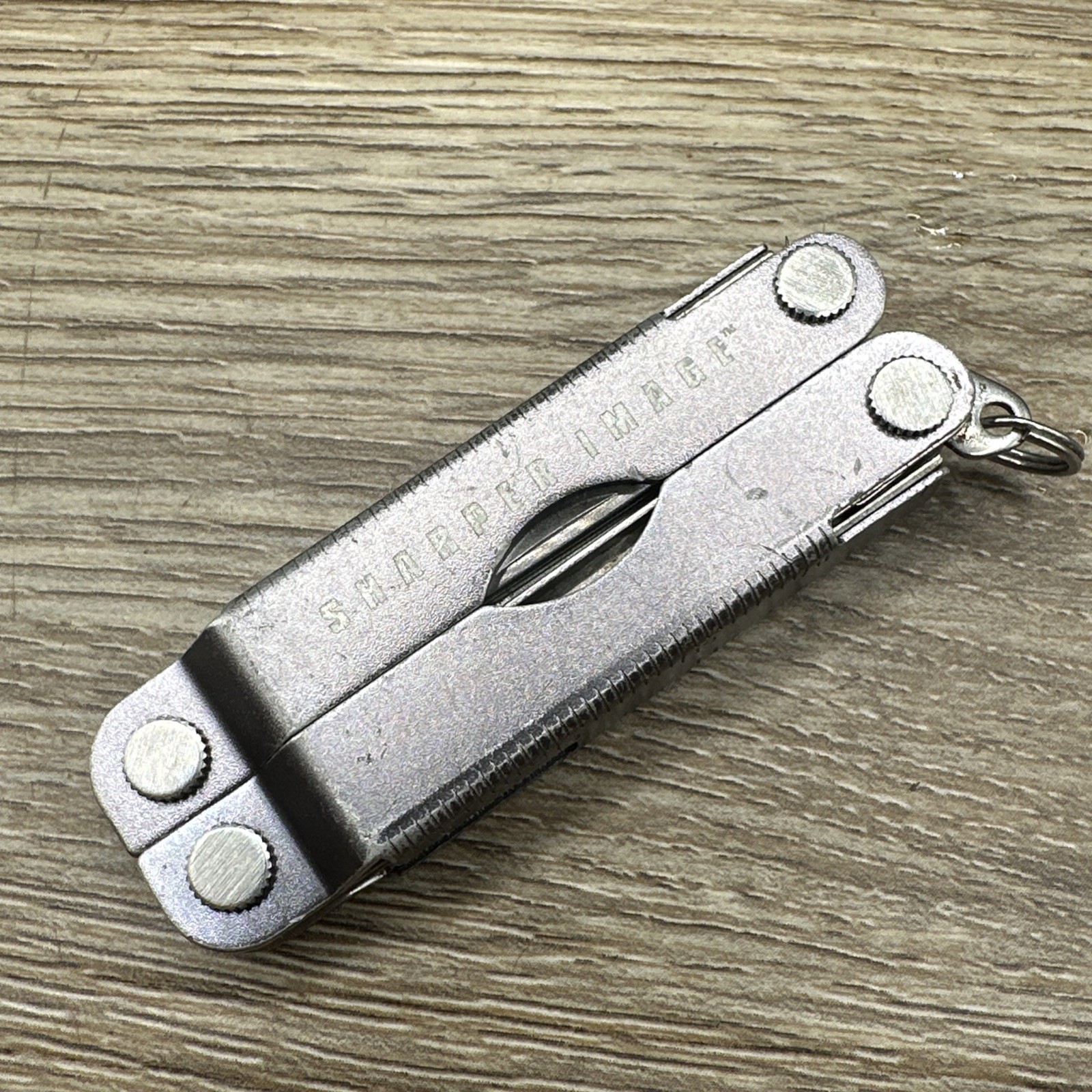 Leatherman Micra Multi Tool Gray Sharper Image Branded