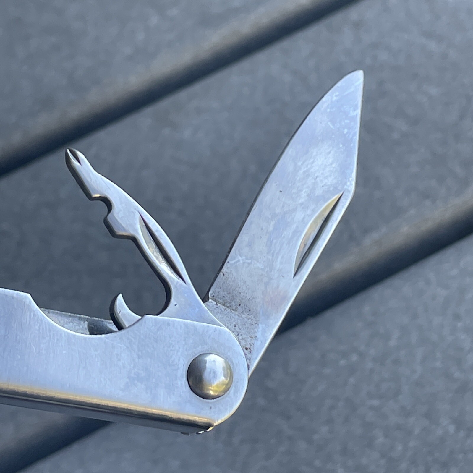 All In One Alaska Tool Stainless Steel Pocket Knife Case Pliers Opener Case