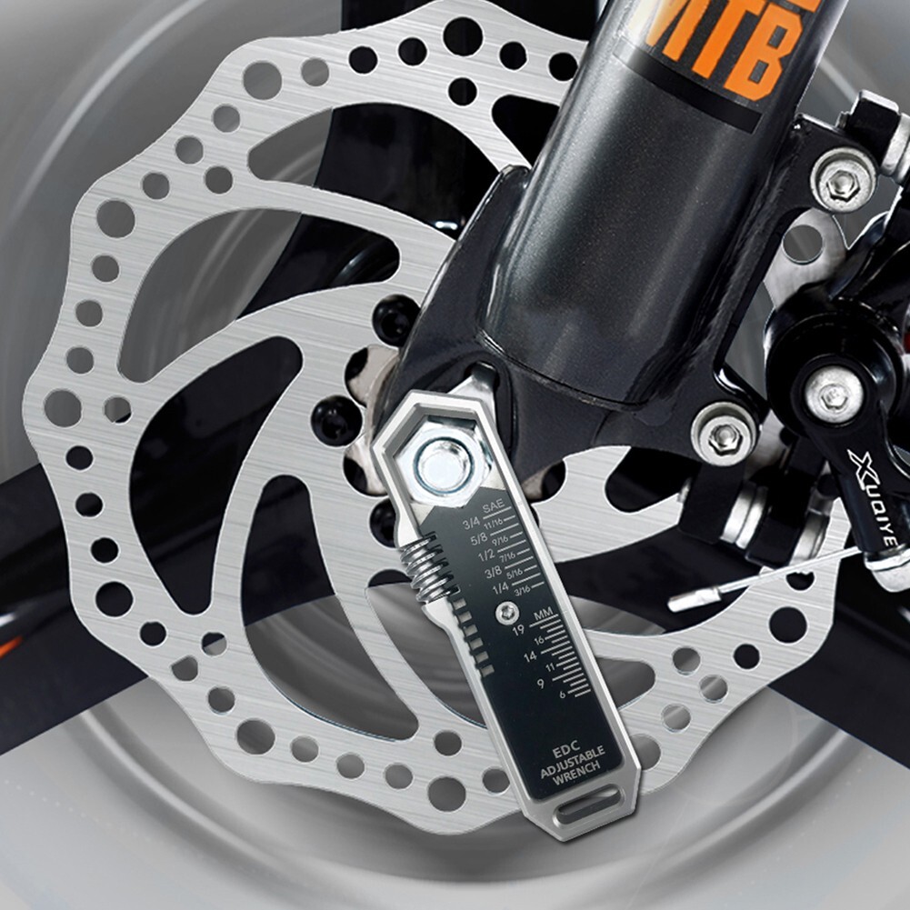 Alloy EDC Spanner Multifunctional EDC Wrench Spanner Pocket Tools Outdoor Gadget
