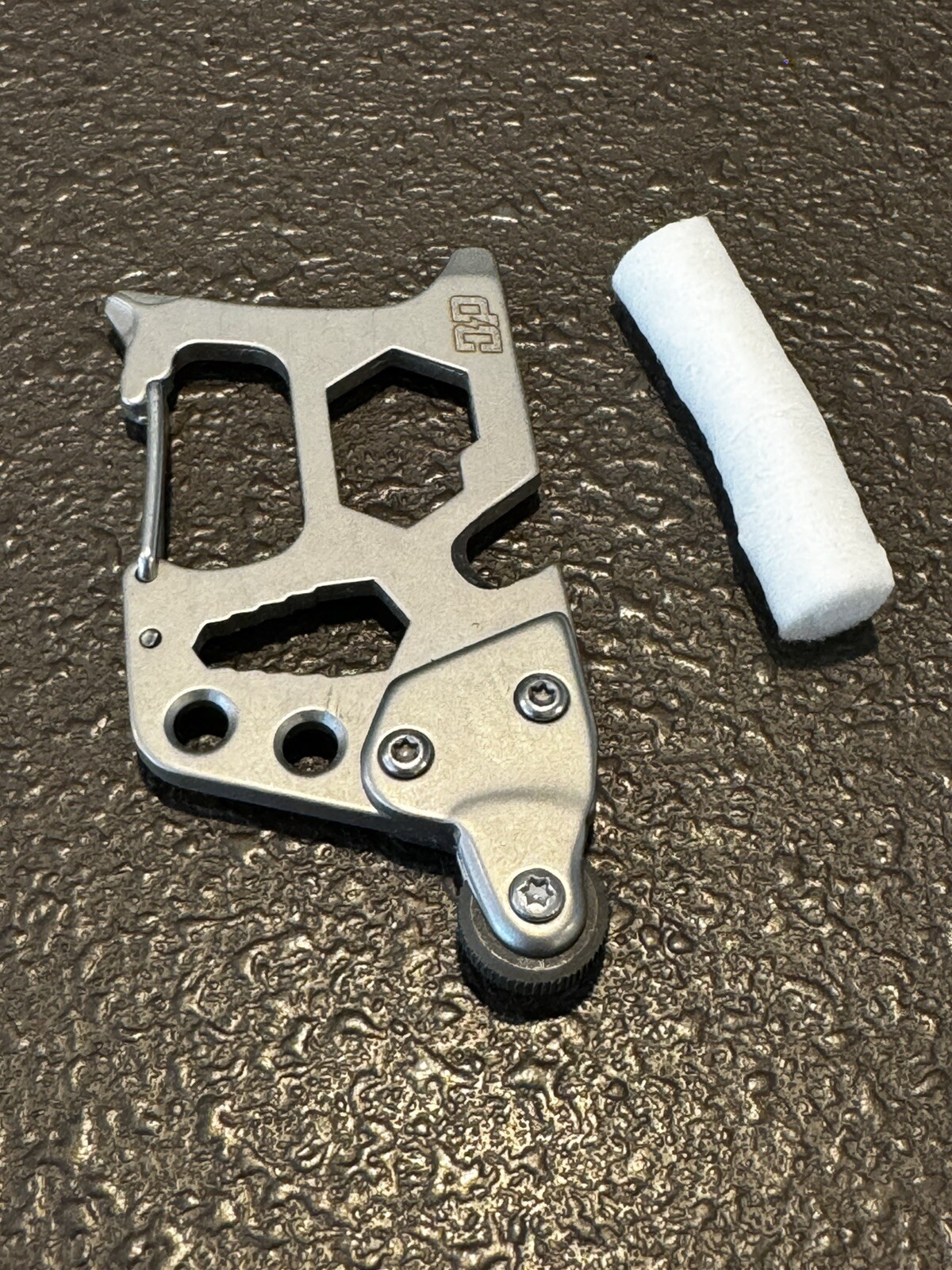 DP Multitool Carabiner With Flint Wheel Fire Starter metal Great Gifts!