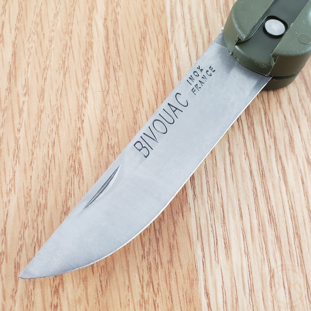 TB Outdoor French Army Camp MultiTool Knife Small Blade Green ABS Handle TBO056