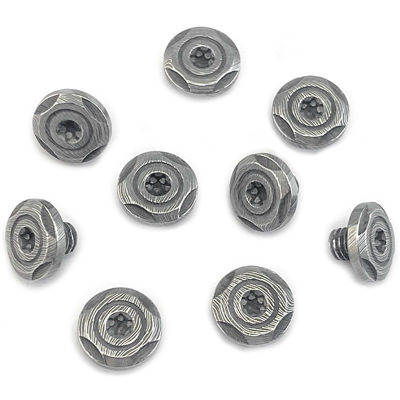 10PCS Stainless Pattern Screws for Folding Knife Handle Scale DIY