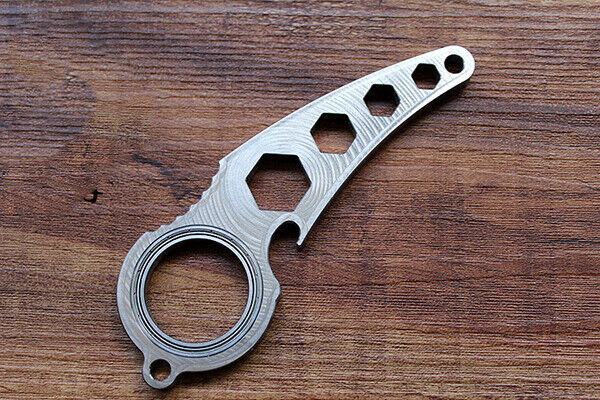 Titanium Alloy Rotary Wrench Bottle Opener 1/4 M5 M6 M8 Hexagon Wrench EDC Tools