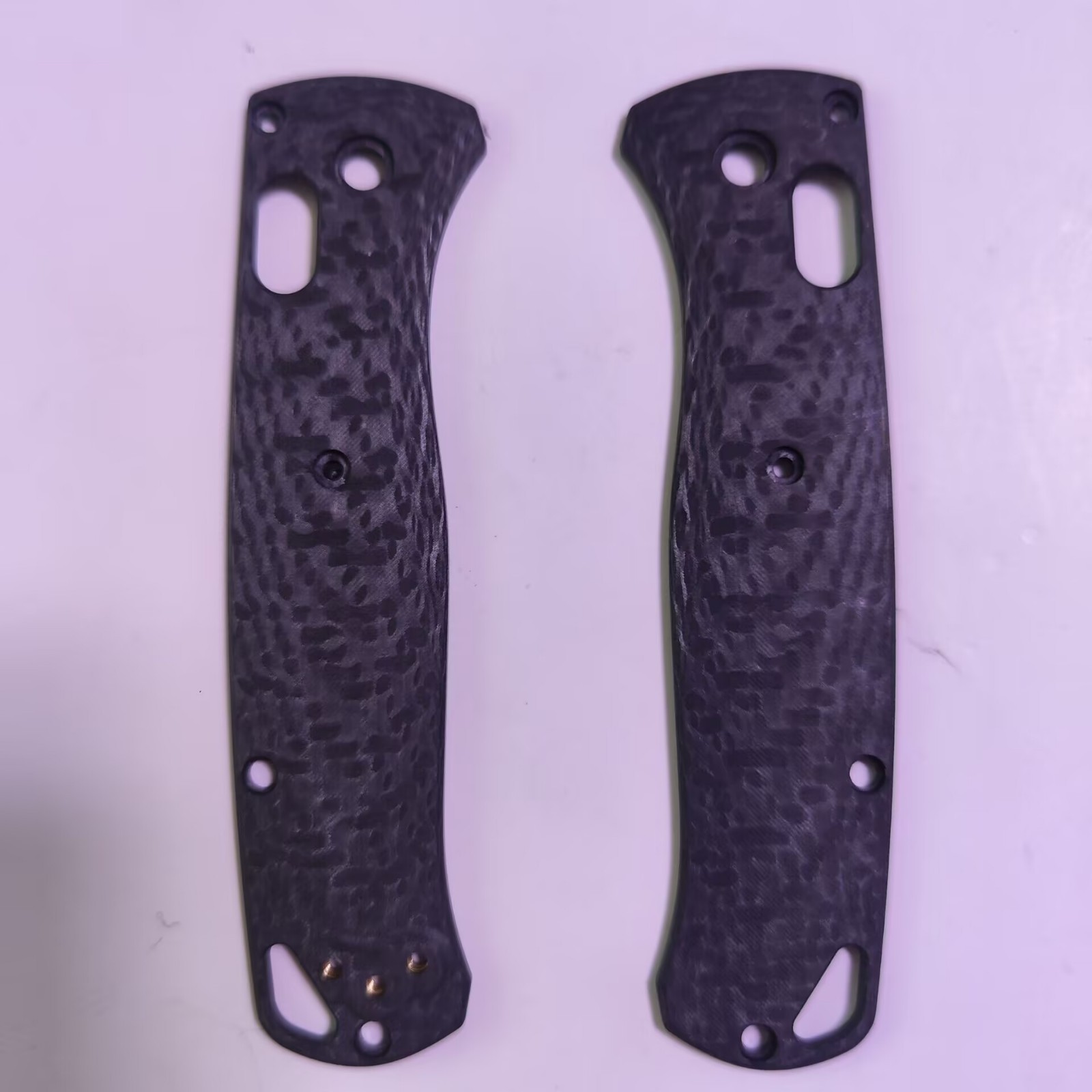 1 Pair 3K Carbon Fiber Handle Scales For Benchmade Bugout 535 Knives New