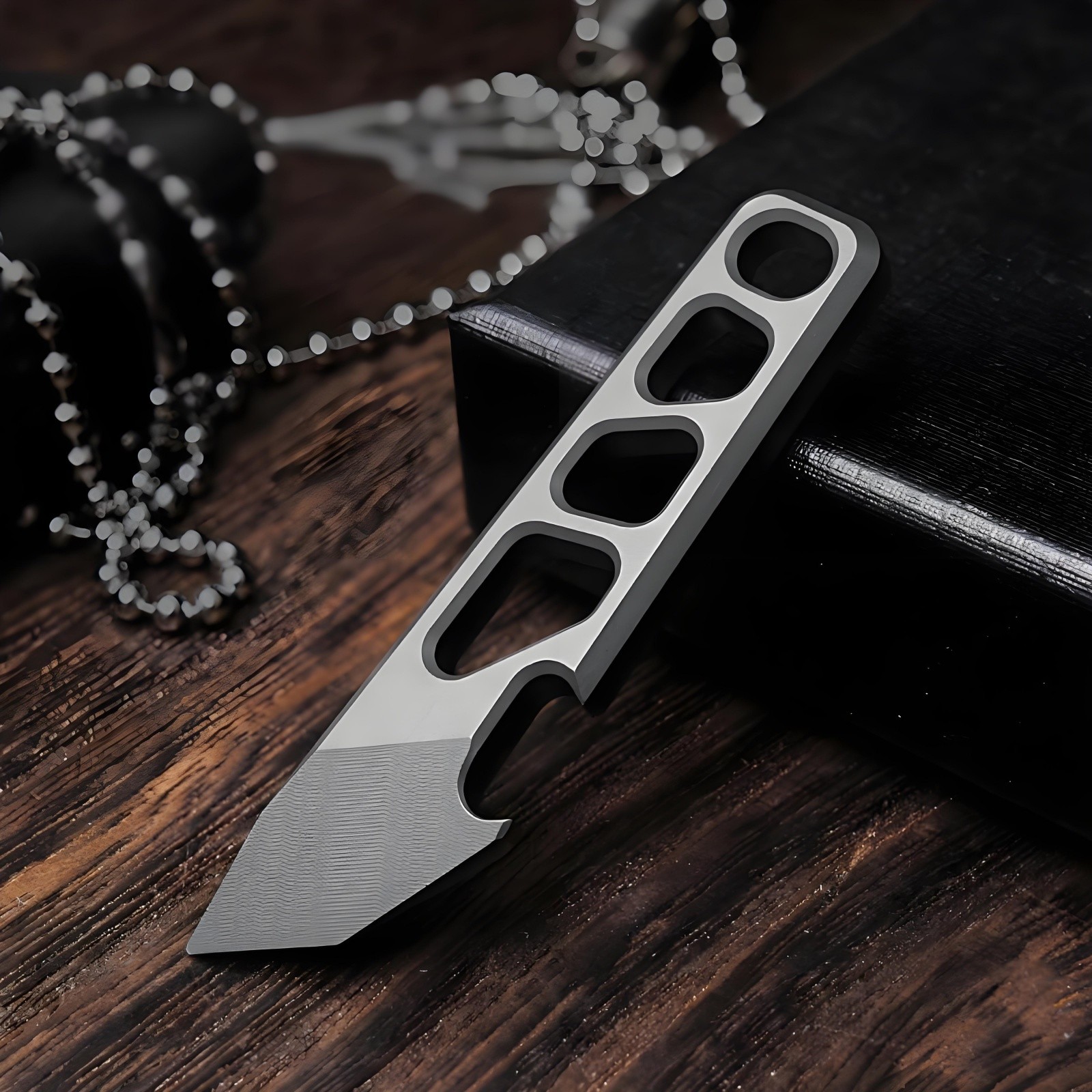 Titanium Alloy Mini EDC Crowbar Bottle Opener Pocket Tool Keychain Lightweight