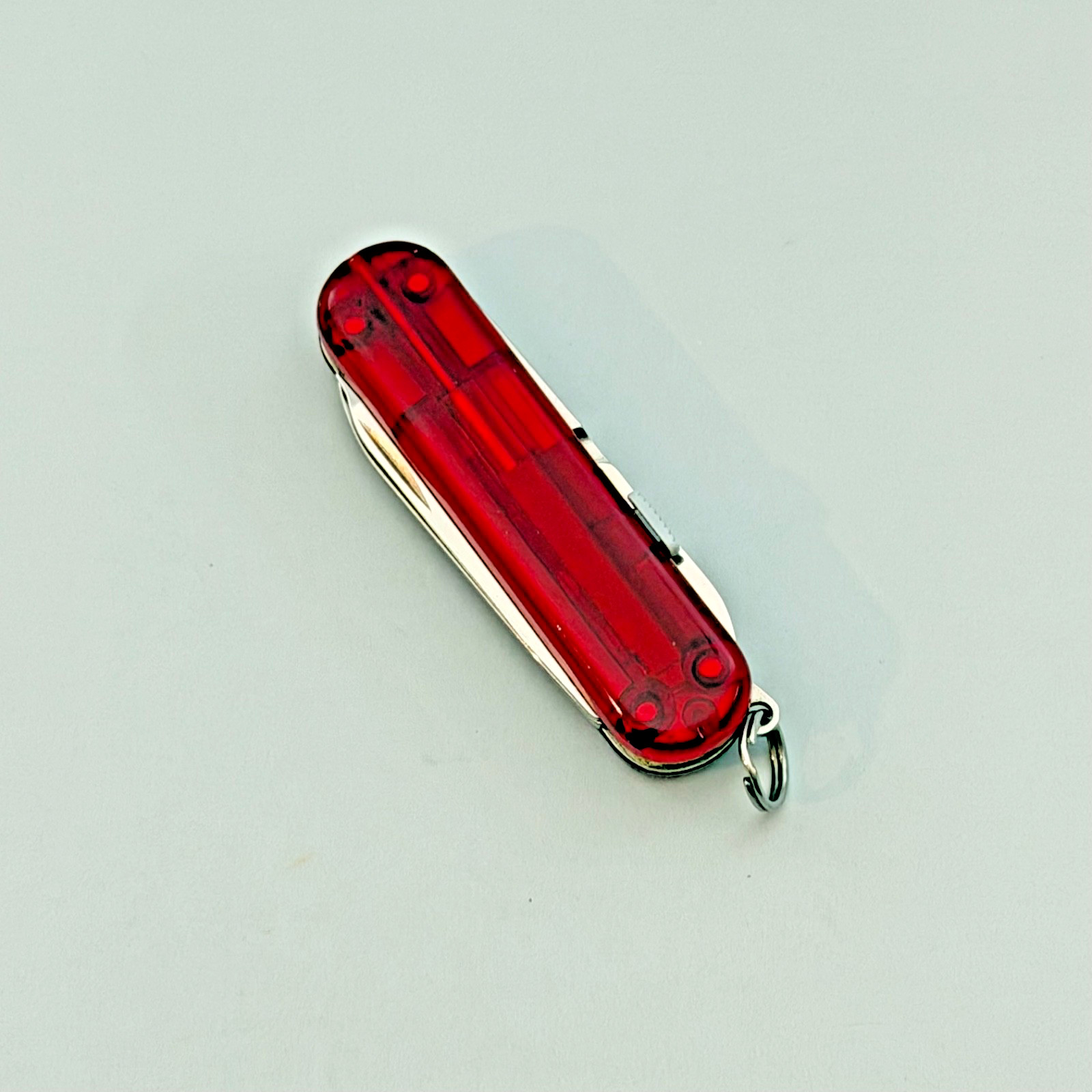 Tranparent Red Swiss Army Knife /Swiss Signature Lite/ Red LED