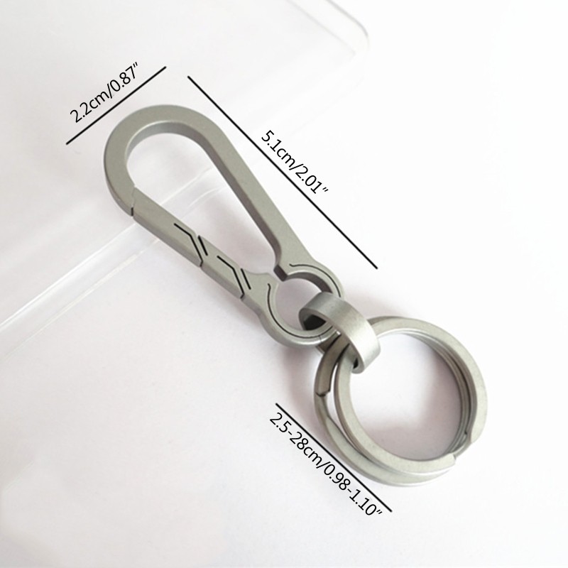 Carabiner Keychain Alluminum Buckles Spring Carabiner Hook Clip Key Rings