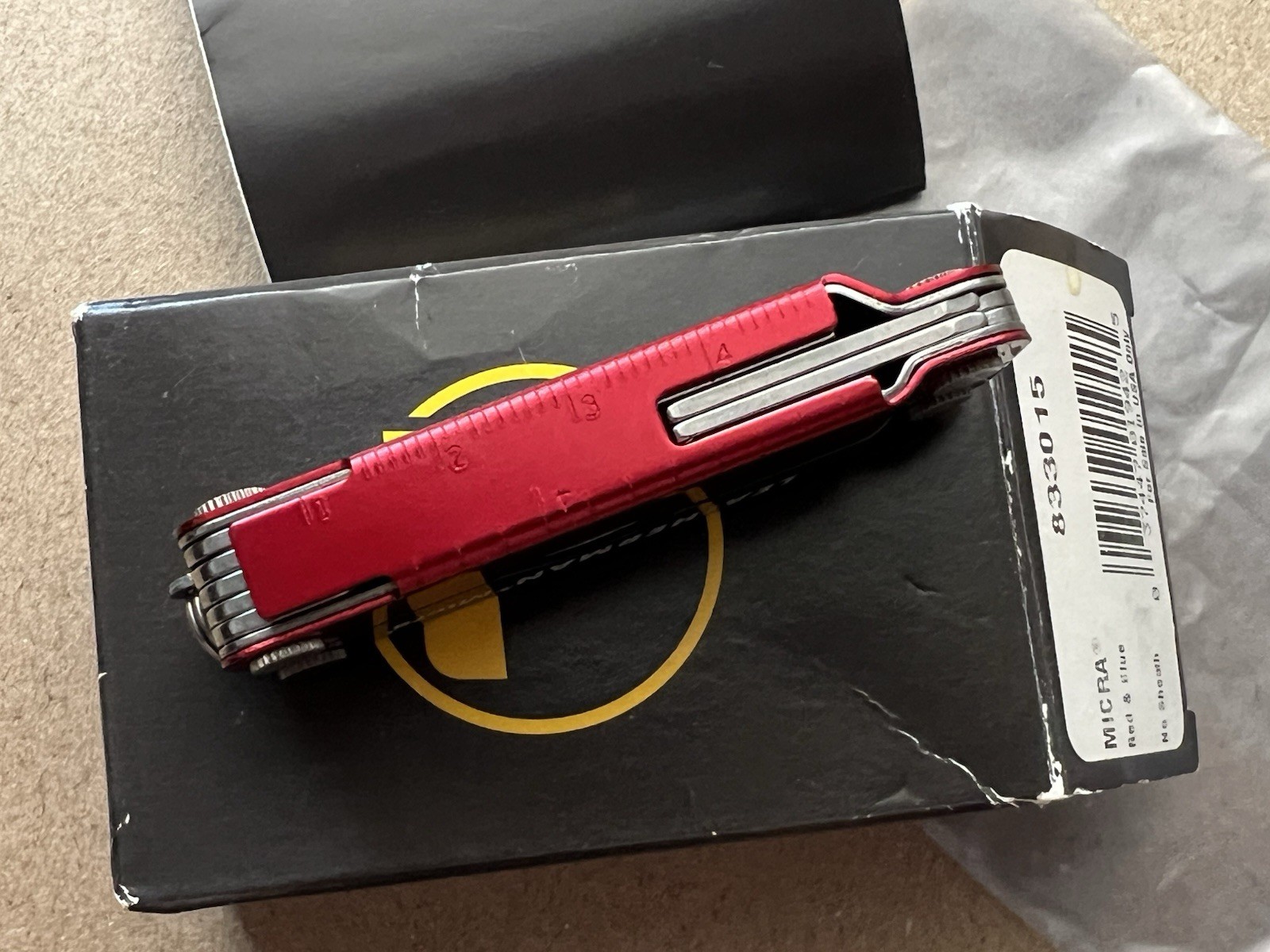 LEATHERMAN Micra – Red & Blue, Mint in Box, Rare.
