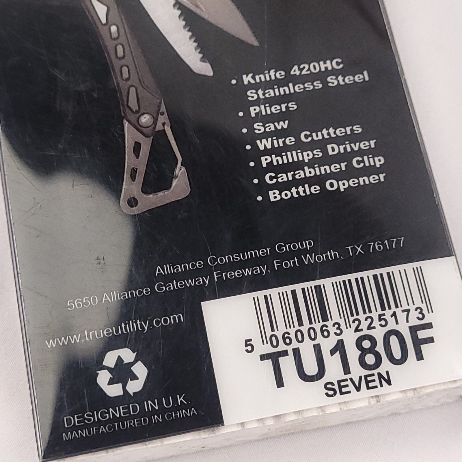 Multi-Tool True Utility TU180F Seven Saw Knife wire cutters Pliers Screwdriver