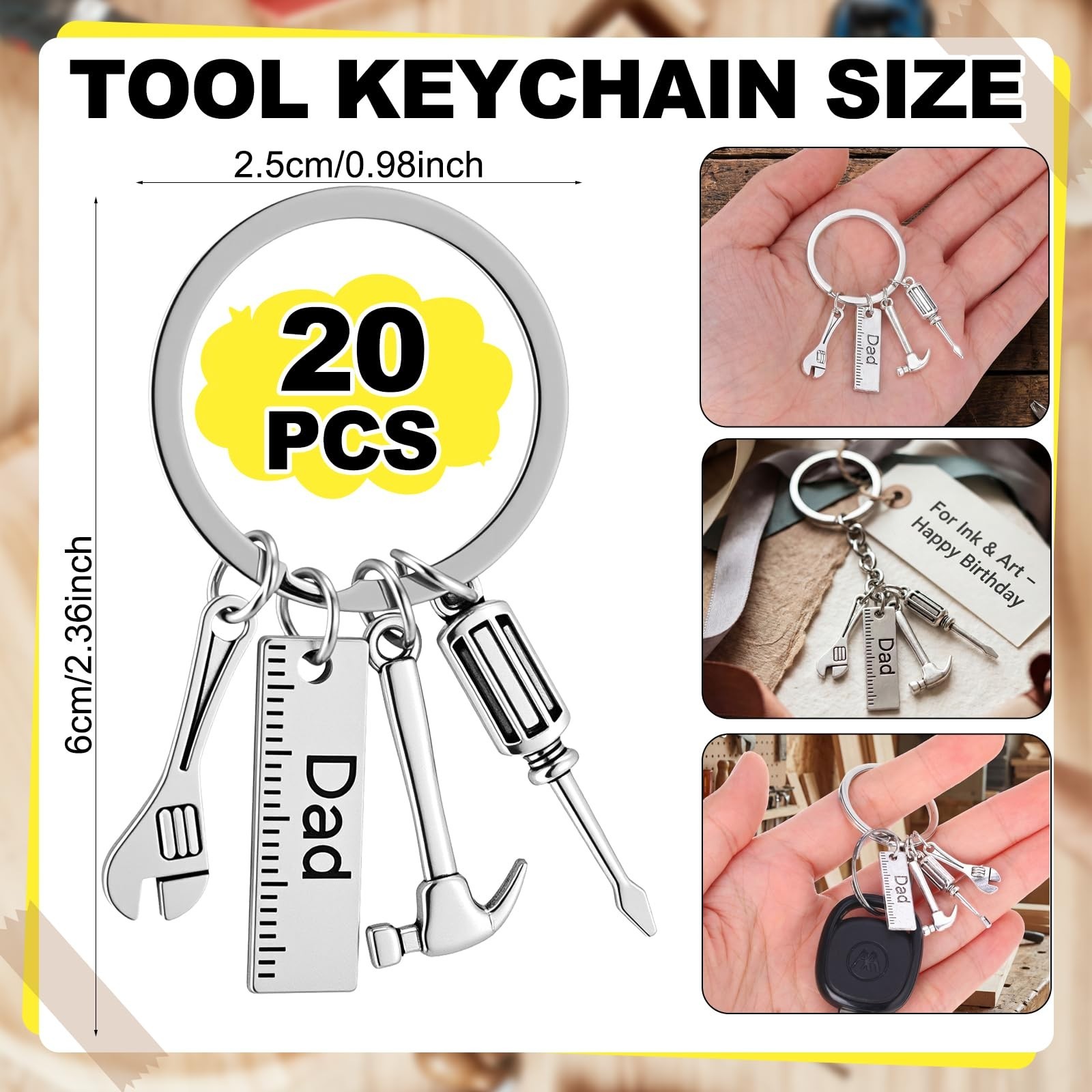40 Pcs Multi Tool Gifts for Men – 6 in 1 Screwdriver Pen, Keychain, EDC Gadgets
