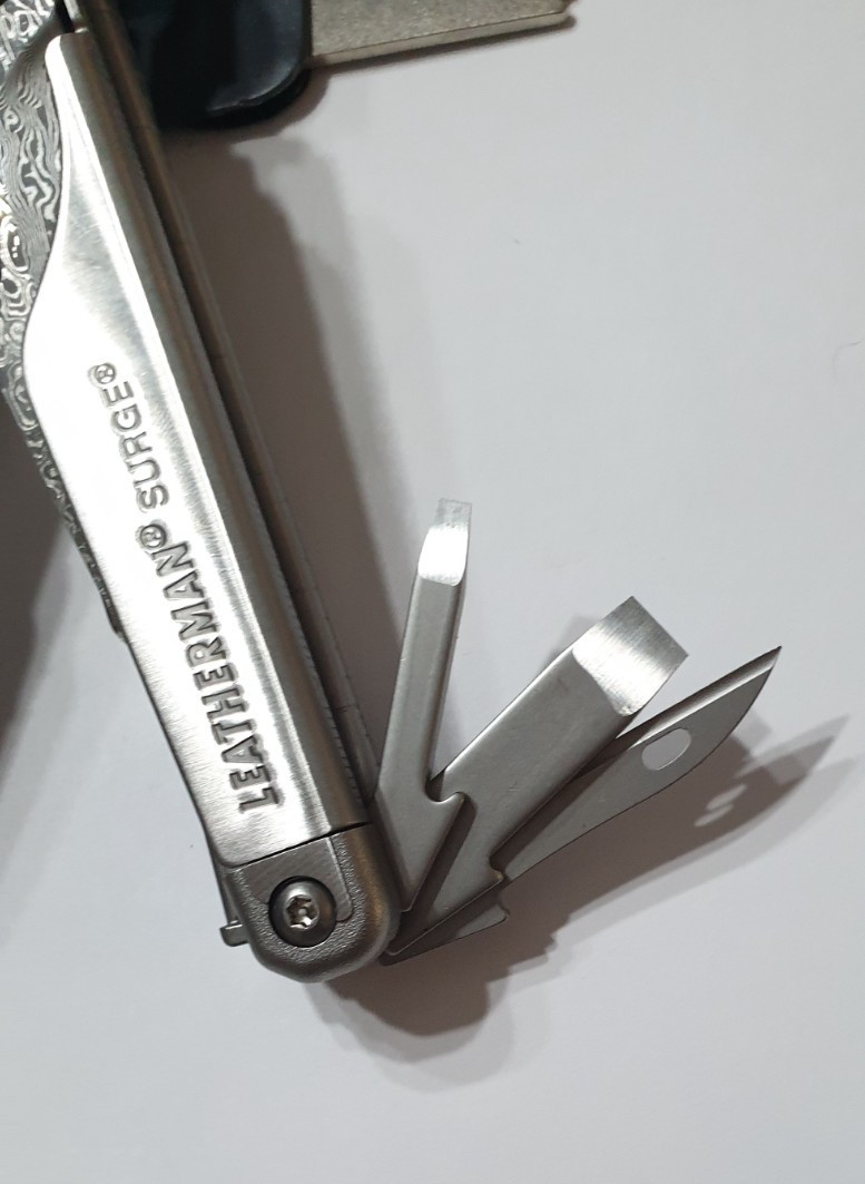 🔥🔥 Leatherman Surge Damascus Blades Rare Mint Multi Tool Rare