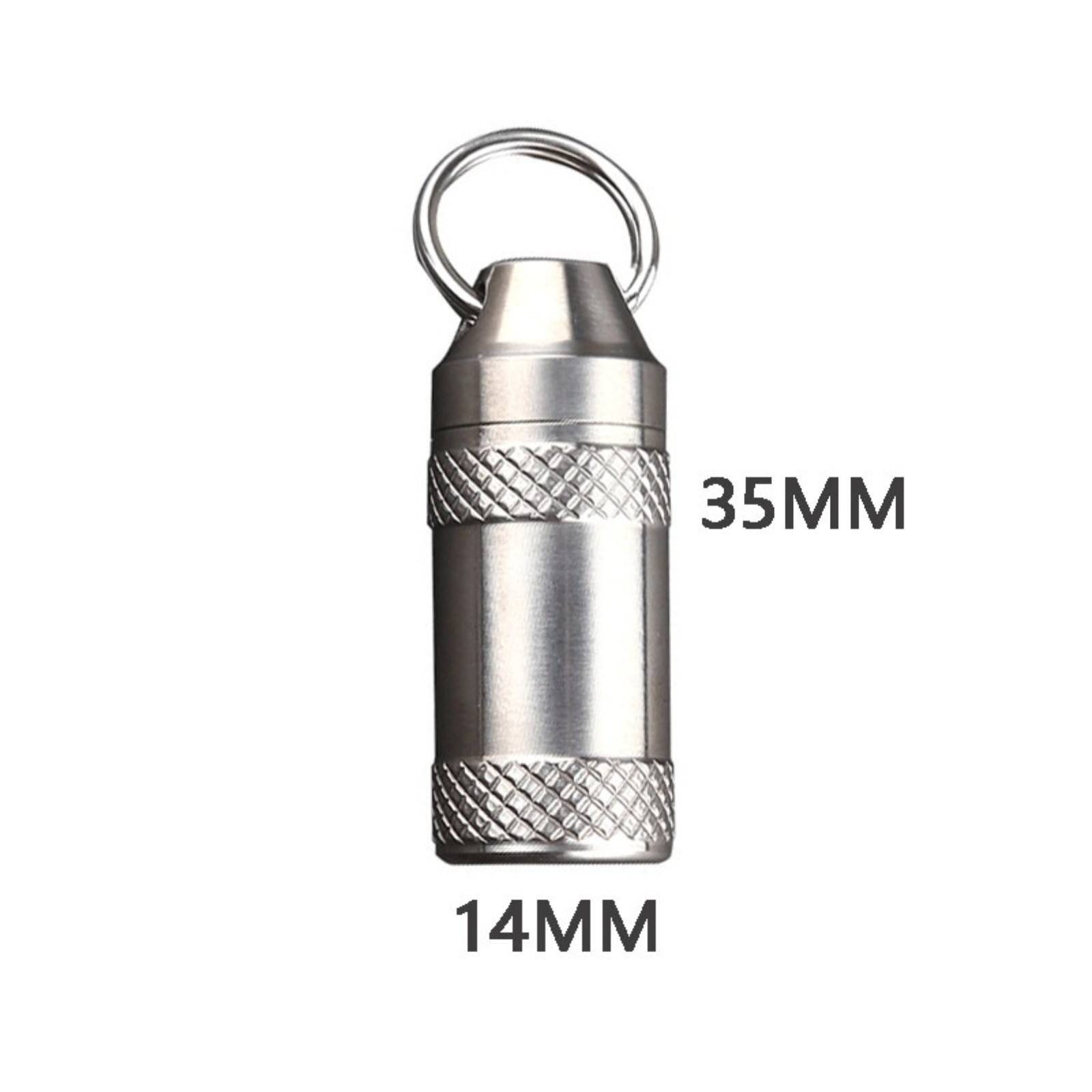 NEW Titanium Alloy Waterproof Case Pill Box Portable Container Pill Storage Box