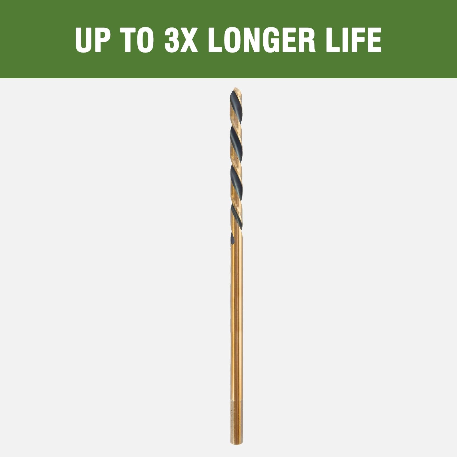 5/32 x 12 Inch Extra Long Drill Bits (2 Pack), Aircraft Drill Bit Black and G…