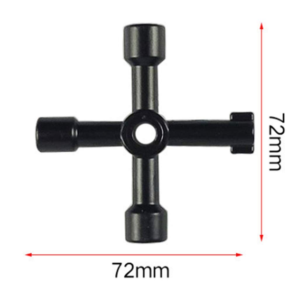 4 in 1 Alloy Triangle/square 4 Way Utility Cross Triangle/square Keys for Tra…