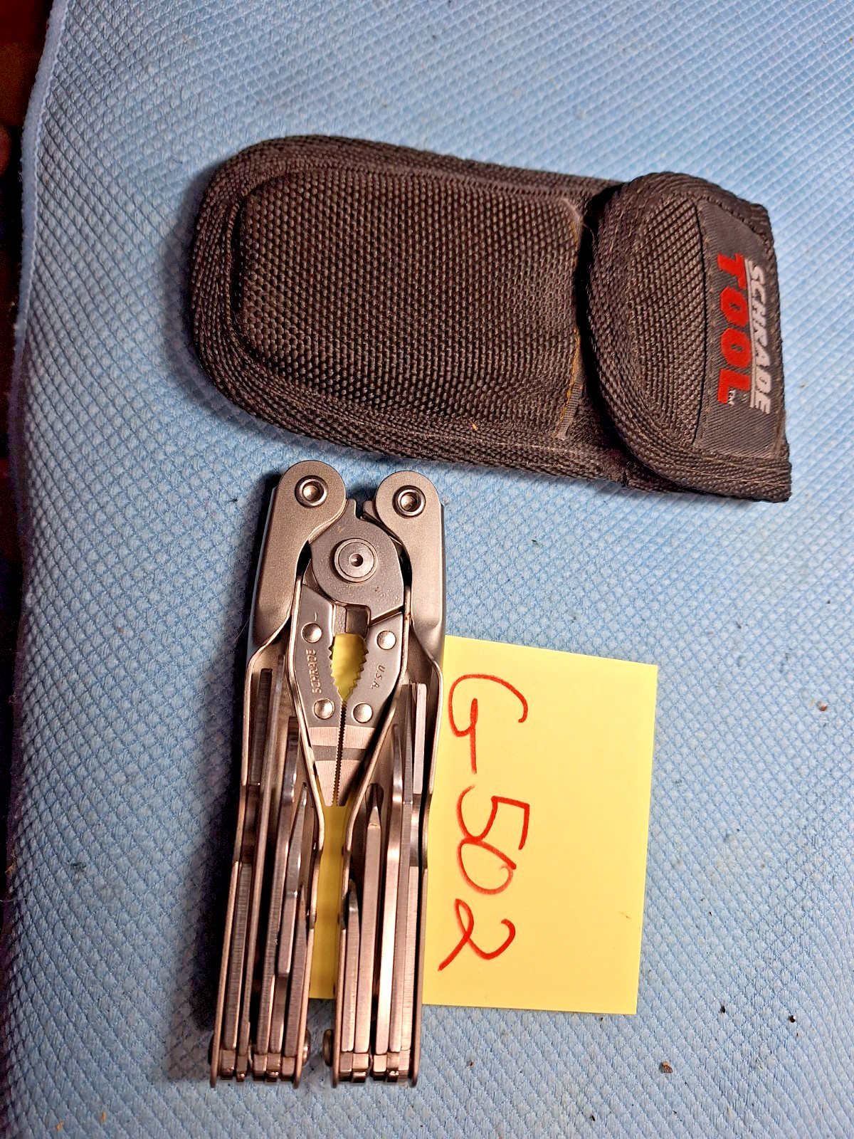 1 SCHRADE TOUGH Multi Tool U.S.A. Fishing Hunting Camping Excellent LOT G502